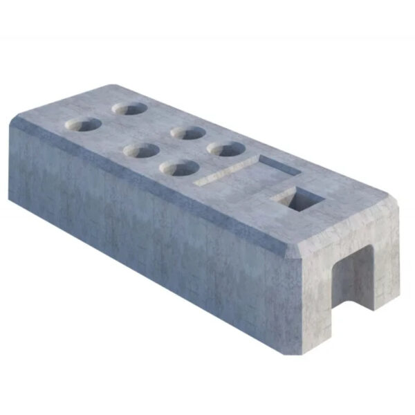 Betonski podstavek za montažo gradbiščne ograje
