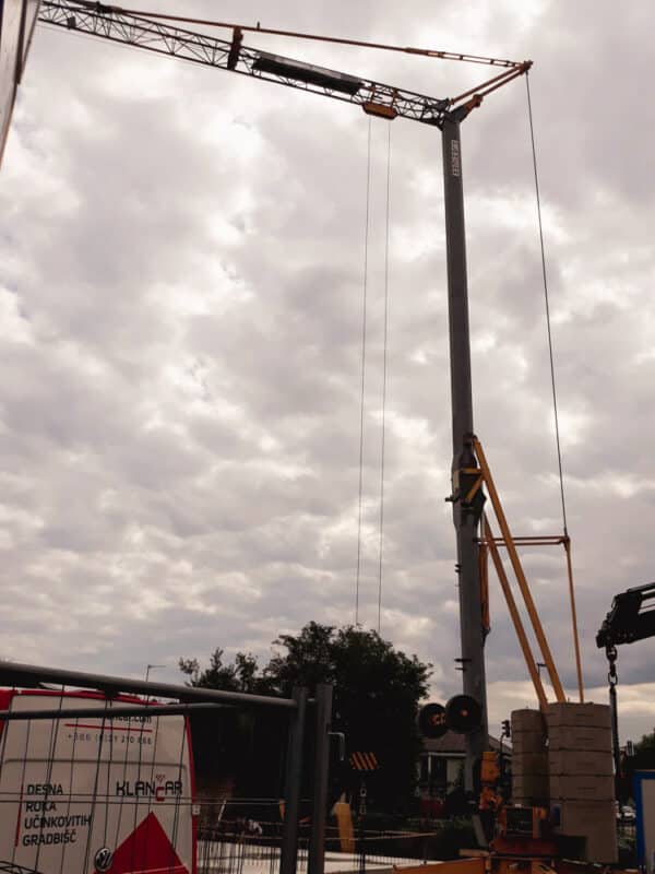 POTAIN HD16C, samopostavljivi gradbeni žerjav