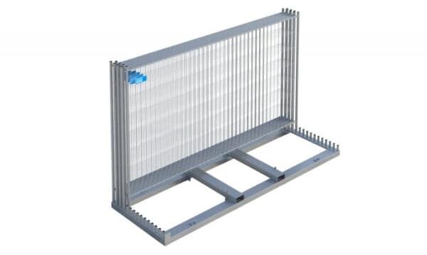 Paleta za skladištenje i transport gradilišne ograde, vertikalna - Slika 2