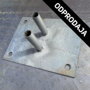 Pocinkan podstavek za montažo gradbiščne ograje, velik