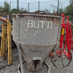 Posuda za beton Butti, 1500 L, s centralnim ispustom