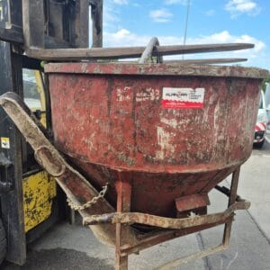 Posoda za beton 400l Boscaro, s centralnim in stranskim izlivom