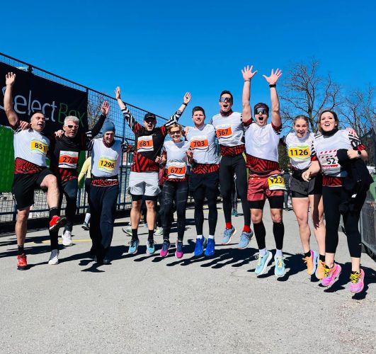 Del ekipe na Malem kraškem maratonu